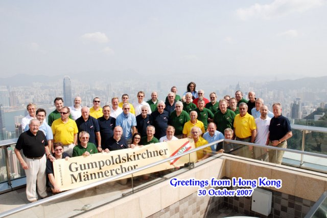 Männerchor auf Chinareise 2007
