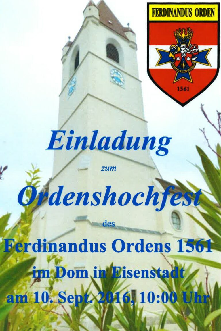 Ordenshochfest in Eisenstadt