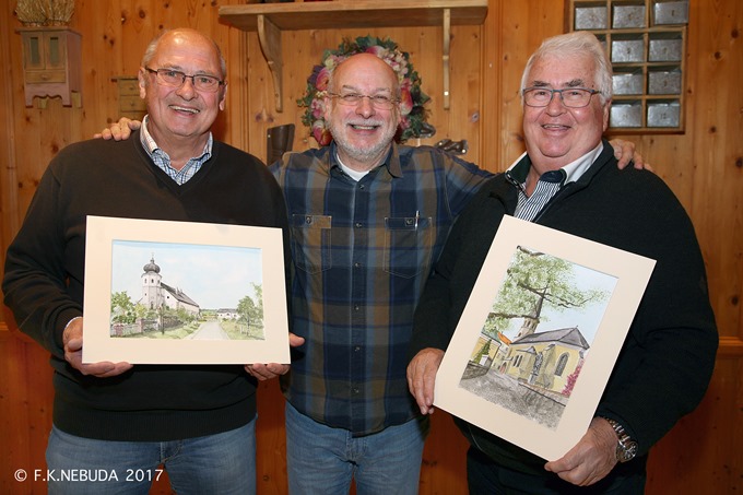Heinz Quarda und Joe Tötzl feiern 70er